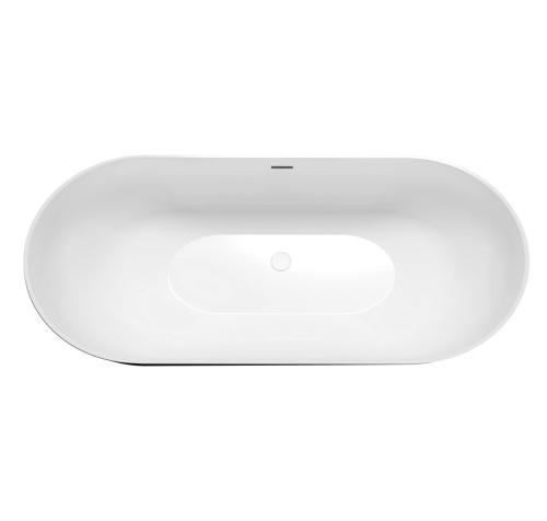 Ванна акриловая Grossman Classic GR-2501MB 170х80 отдельностоящая овальная с ножками - фото 3